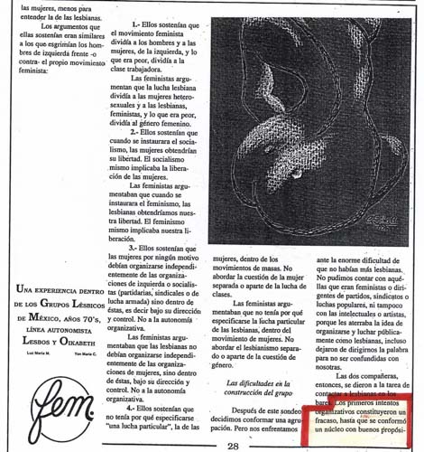 Imagen del Archivo Lésbico 6.01-ARCHIVO-DE-LESBIANAS-FEMINISTAS-MEXICO-1977-DESASTRES-DEL-INTENTO-DE-FORMAR-UN-GRUPO-LESBICO-CON-MUJERES-HOMOSEXUALES--DE-LOS-BARES